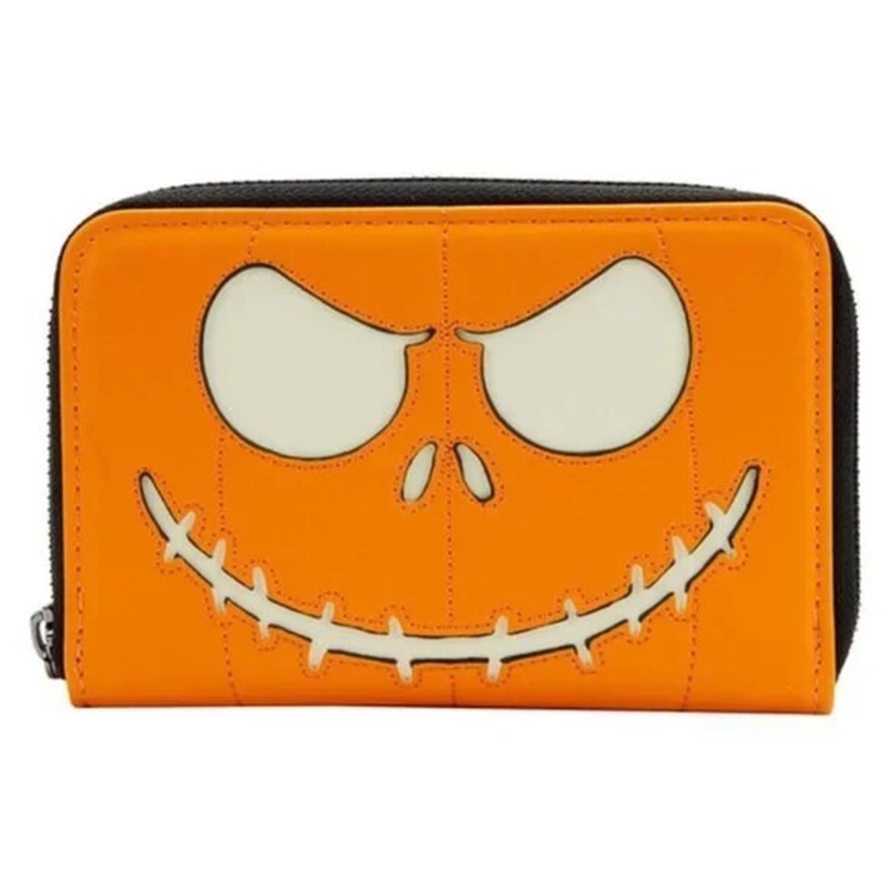Loungefly The Nightmare Before Christmas Jack Skellington Glow Zip Around Wallet - Picture 1 of 5